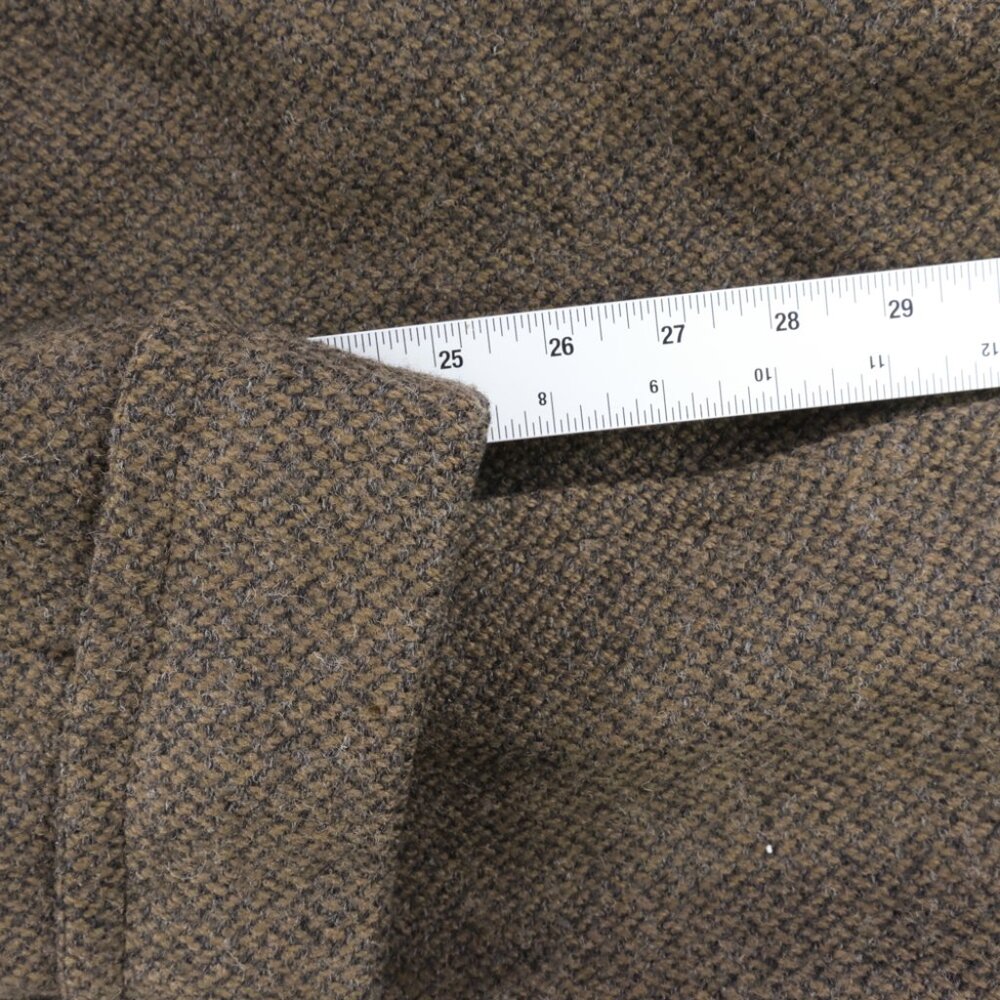 Vintage Rodex Of London Mens Size 42 Regular Tan Brown Wool Trench Coat Hidden - Picture 13 of 15